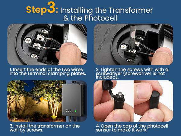 8pack All-in-One Outdoor Low Voltage Landscape Lighting Kit, LED Landscape Spot Lights with 60W Transformer and 65FT Wire, Waterproof Outside Spotlights for Yard, Garden, Tree, Pathway, House, 3000K, 8 Pack