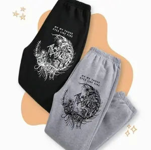 Sleep Token - My Those Eyes Like Fire Print Vintage Sweatpants, Ladies Summer Clothes For Daily Wear, Cotton Graphic Casual Sweatpants