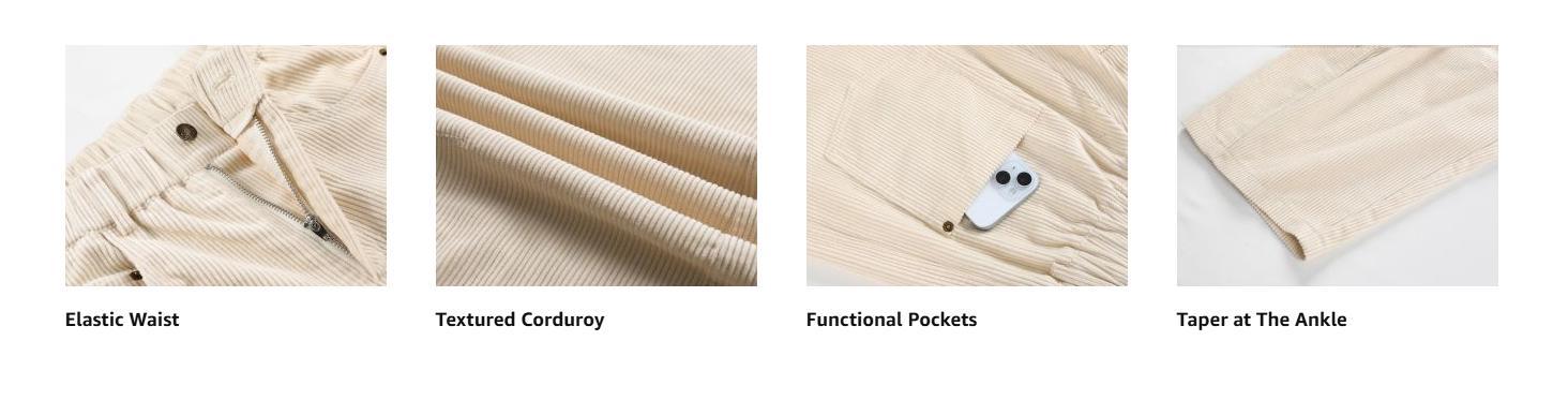 Molitree Women's Mid Rise Cord Barrel Jeans FallFreshness Casual Wide Leg Corduroy Cropped Ankle Pants with Pockets Molitree Women's Mid Rise Cord Barrel Jeans FallFreshness Casual Wide Leg Corduroy Cropped Ankle Pants with Pockets