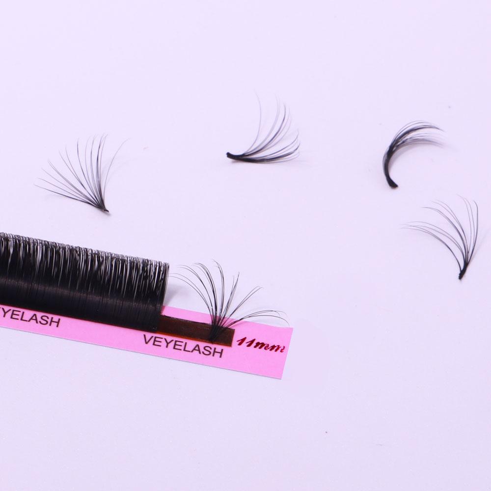 VEYESINC Cashmere Lashes Smart Self Fanning Eyelash Extensions Textured Lashes for Professional use