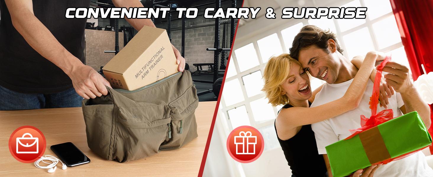 Arm Trainer,3 Level 60-100LBS Adjustable,Chest&Arm Workout Equipment for Men,Muscle&Strength Trainer,Portable Spring Resistance, Perfect Gift