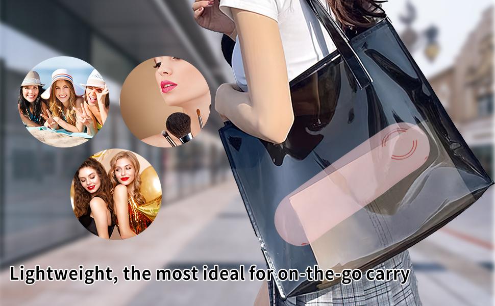 Vemoky Large Travel Makeup Brush Holder，Magnetic Silicon Portable Cosmetic Brushes Holder，Soft and Sleek Makeup Tools Organizer,Travel-Friendly bag