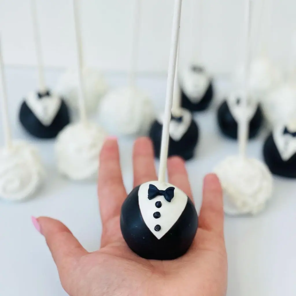 Bride And Groom Cake Pops