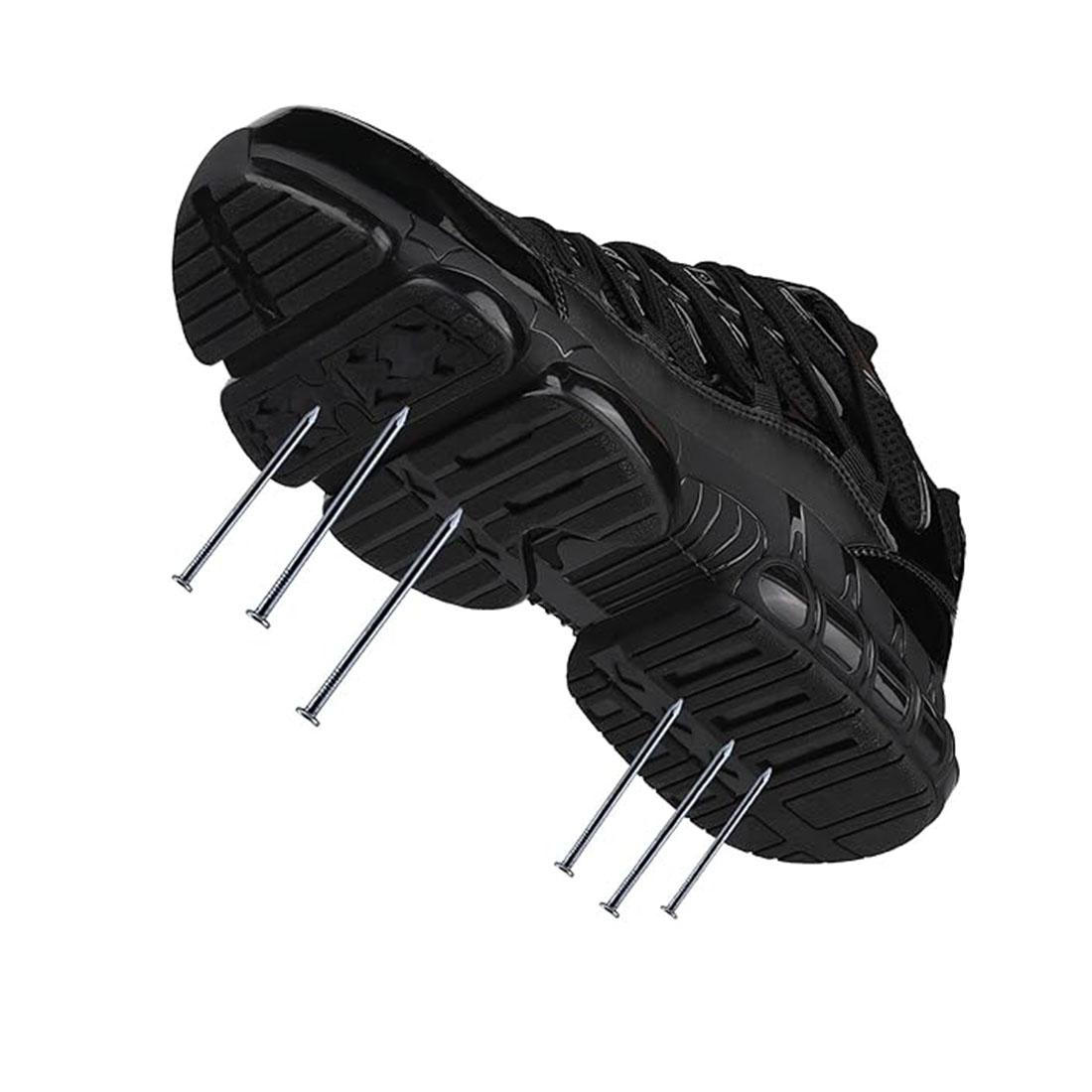 RUMFEN Steel Toe Safety Sneakers for Men & Women Indestructible Lightweight Breathable Work Boots with Composite Toe Closed-Top Footwear