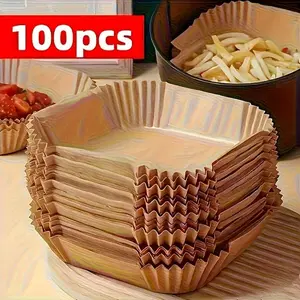 100 Pcs Budget Disposable Baking Paper, High Practicality for Food Holding | Practical & Decorative, Home Essential