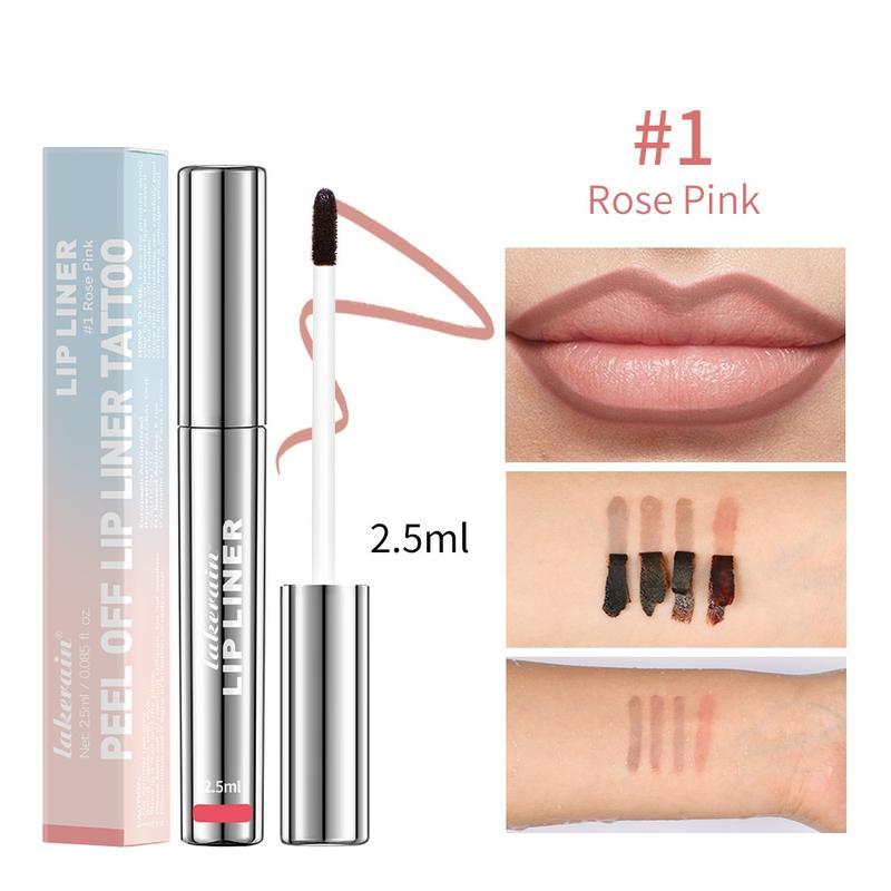 Peel-Off Lip Liner Pen: Non-Sticky, Long-Lasting, Matte Finish Lip Liner with Anti-Cup Staining Peel-Off Lip Liner Pen: Non-Sticky, Long-Lasting, Matte Finish Lip Liner with Anti-Cup Staining