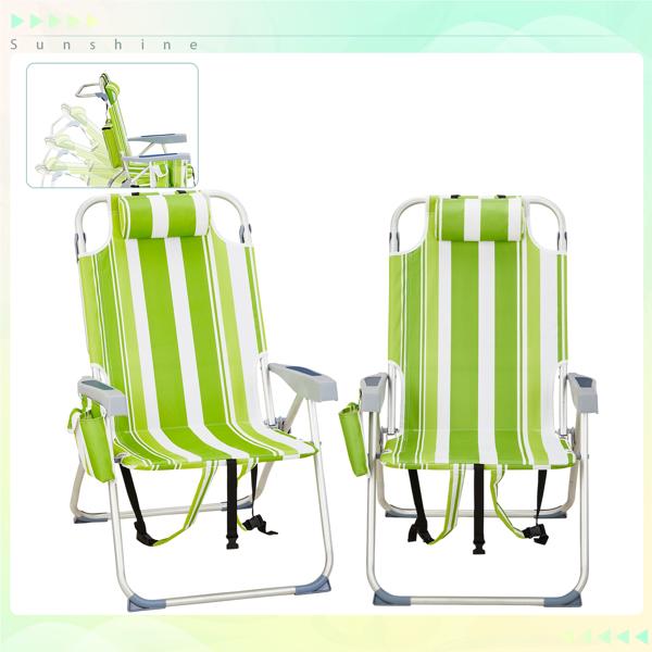 Oversized Tall Folding Beach Chair Lightweight 63*70*99cm Portable Sand For Adults Heavy Duty 300 Lbs With Cup Holders Foldable High Camping Lawn Chairs Camp Outdoor Picnic Sports Loveseat Carrying Bag Table Holder Patio Fashion Fabric Oxford Fabric