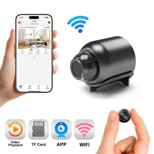 Indoor Security Camera Wireless Camera Hidden Spy Camera for Home Use, Mini Security Wireless WiFi Camera, Night Vision Nanny Cam for Baby, Pets, Compatible with Smartphone, Tablets