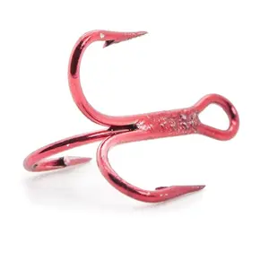 Mustad Red Treble Hooks