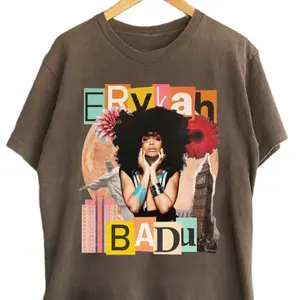 Erykah 90s Music Rock Shirt, Gifts For Erykah Badu Fans, Retro Erykah Concert T-shirt, RnB Graphic Tee