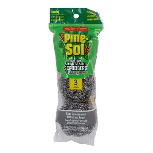 Pine-Sol Stainless Steel Scrubbers 3 Pack