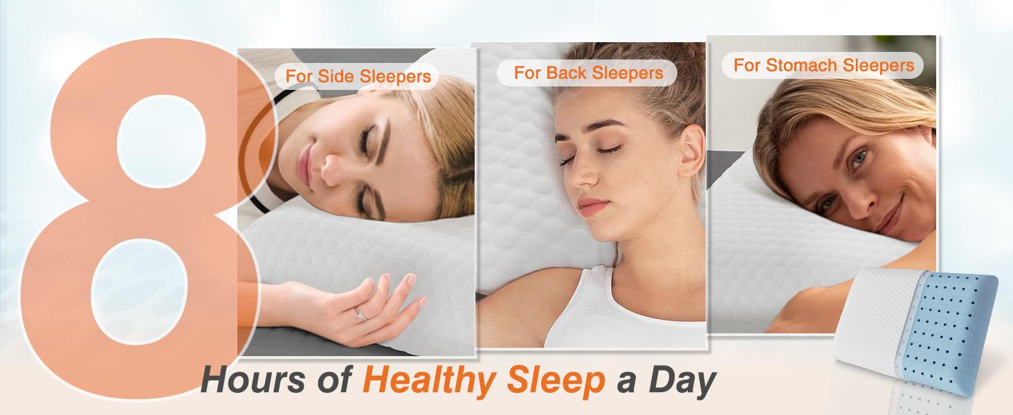 【Deal】Sweet Furniture Standard Size Memory Foam Pillow Side Sleepers Cooling Hotel Pillow with Removable, Machine Washable Cover - 1 Pack, 24" x 16" 【Deal】Sweet Furniture Standard Size Memory Foam Pillow Side Sleepers Cooling Hotel Pillow with Removable, Machine Washable Cover - 1 Pack, 24" x 16"
