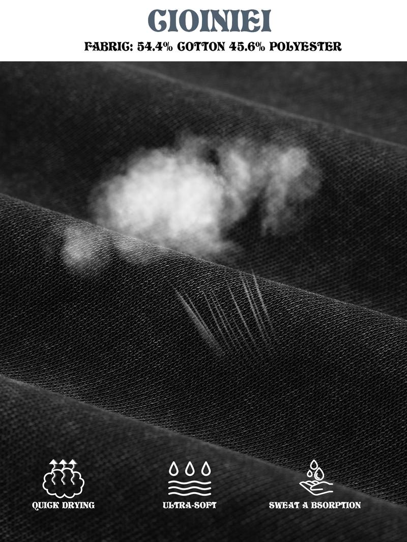 CCCMAI Men's Plain Drop Shoulder Essentials Hoodie Regular Fit Casual Long Sleeve Hooded Sweatshirt for Fall & Winter Loose Fit Unisex Car Long Sleeve Menswear Tops