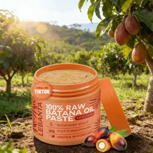 Lebanta Raw Batana Oil for Hair Growth - 100% Pure, Organic 4oz Batana from Honduras for Thick and Strong Natural Hair - Dr. Sebi Unrefined Cold Pressed Cosmetic Scalp Mask for Men & Women