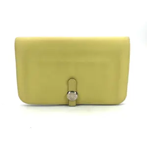 Pre-owned HERMÈS leather Clutches & Wristlets Pre loved Hermes wallet