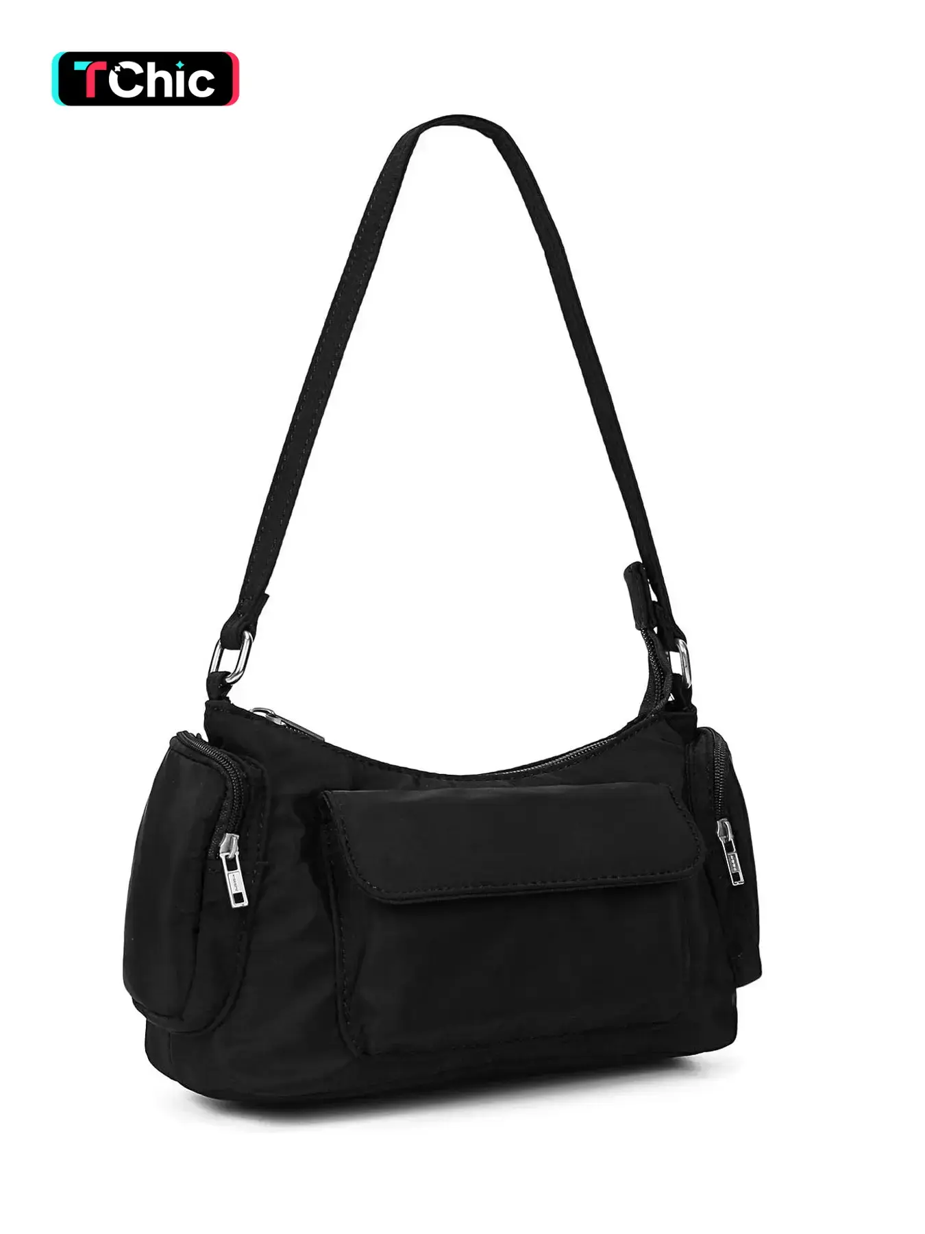Women's Handbag Shoulder Bag, Small Fashionable and Lightweight Design, Casual Commuter Bag, Casual Crossbody Bag, Nylon Material, Multi-Pocket Structure, Ideal for Daily Use, Travel and Work, Trendy Bag