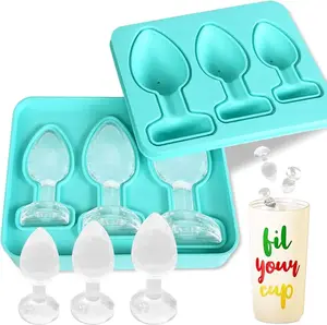 Novelty Silicone Ice Cube Tray, Thickened Large Fun Shapes Ice Mold for Whiskey, Cocktails, Brandy & Drinks gift