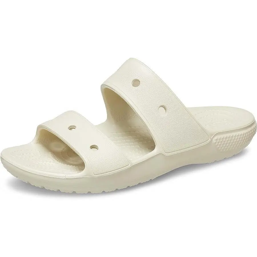 Crocs Unisex Classic Two-Strap Slide Sandals - Bone 206761-2Y2