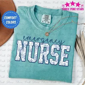 Toile Emergency Nurse Comfort Colors Shirt, Er Nurse Shirt, Gift For Er Nurse, Emergency Department Shirt, ED Nurse Gift