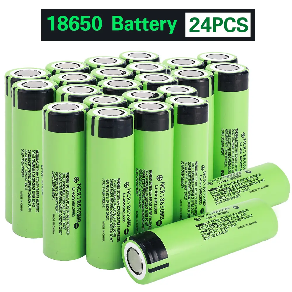 18650 Rechargeable Lithium Batteries (24pcs, 3500mAh, 3.6V, <5000mAh High-Capacity Original) for Mobile Phone Accessories Power Banks & Household Appliances (8 Hours Runtime)