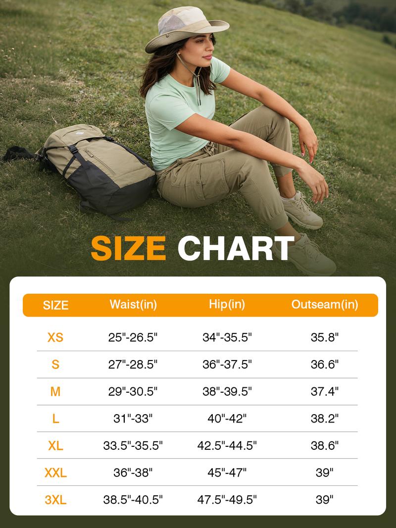 YSENTO Women's Cargo Pants Casual Lightweight Hiking Outdoor Pants Quick Dry Travel Sweatpants Joggers Elastic Waist With Multiple Pockets  #SpringFresh
