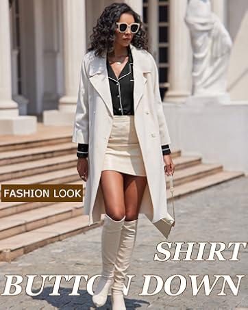 EKOUAER Women'S Long Sleeved  Soft Casual Set S-Xxl, Cute, Elastic, Comfortable Clothes