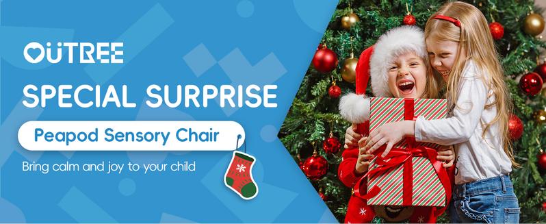 Outdoorfun OUTREE 60-Inch Sensory Chair for 3+Years Old with Electric Air Pump and Inflatable Pod - Perfect Sensory Toys for Children with AUT