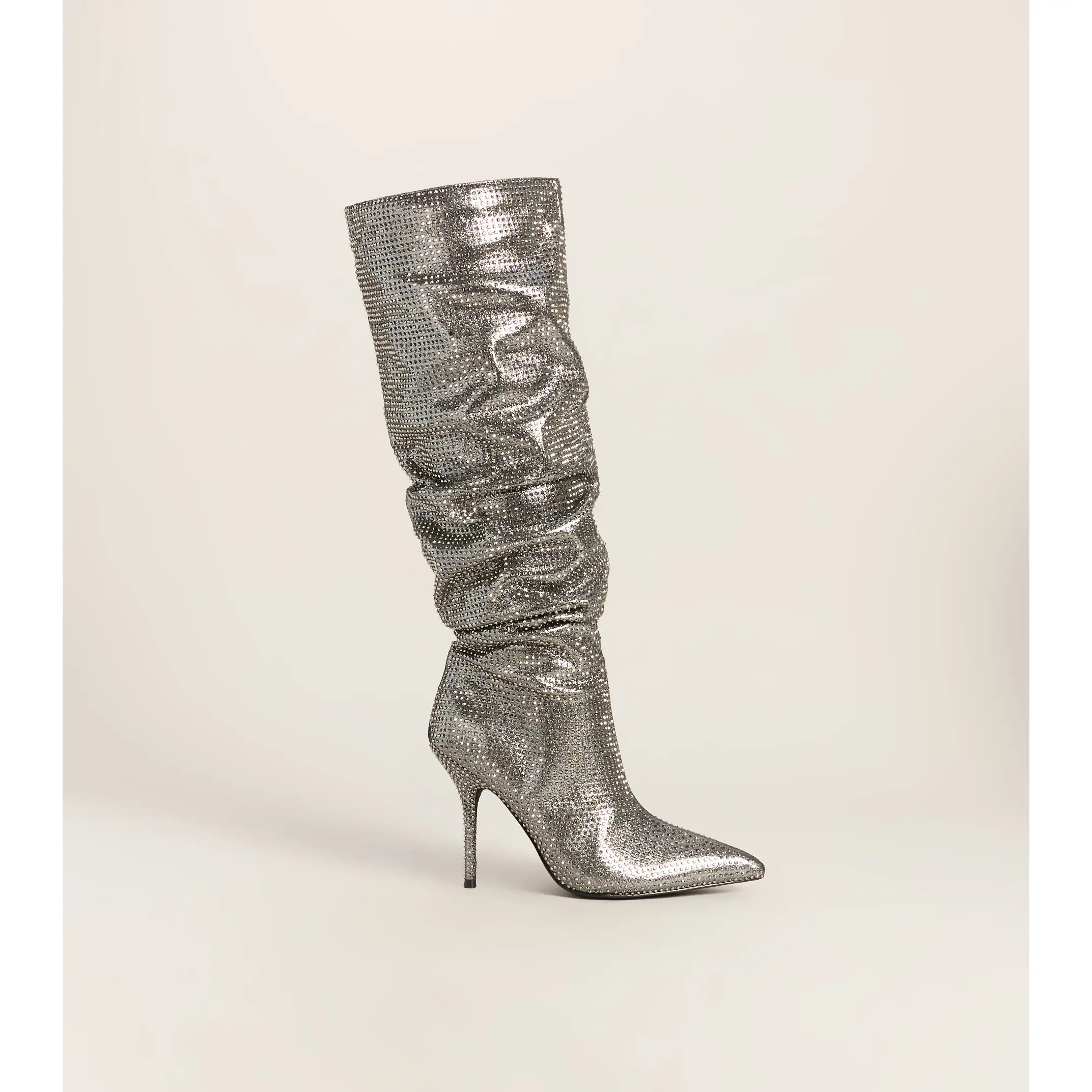 Steal The Flash Rhinestone Boots