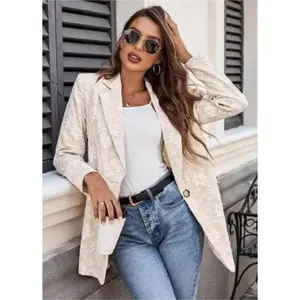 Floral Embroidered Blazer