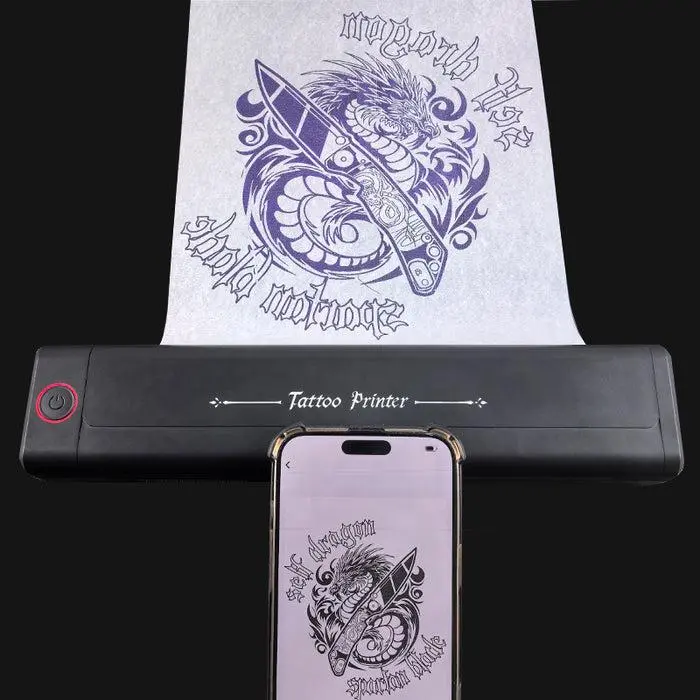 NISIMP Bluetooth Thermal Stencil Printer - Wireless Tattoo Transfer Printer, 2000mAh Battery, Compatible with iOS, Android, Windows & MacOS