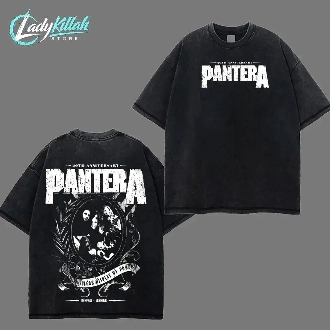 Pantera Dimebag Darrell Guitar Retro Unisex Acid T-Shirt #88 – 90s Records Rock Groove Metal Cotton Washed Tee, Groove Metal Rock Band Shirt, Oversized Vintage Tee, Heavy Metal Merch, Gift for Rock Fans SFU