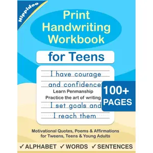 Print Handwriting Workbook for Teens: Improve your printing handwriting & practice print penmanship workbook for teens and tweens Paperback – June 18, 2020