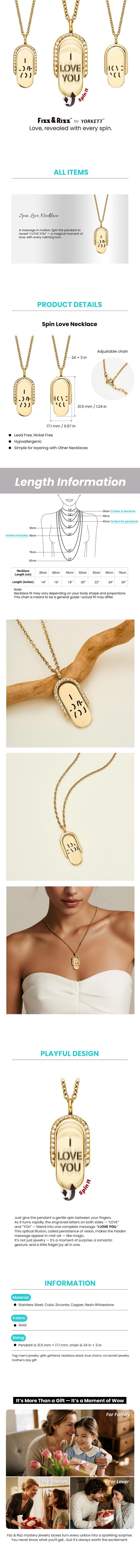 Fizz and Rizz by Yorkett Soulbound CalmMotion Jewelry Collection – Fidget-Inspired, Adjustable Accessories for Daily Stress Relief and Emotional Balance