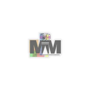 MM Camera Logo Kiss-Cut Stickers | Photographer Emblem laptop decal
