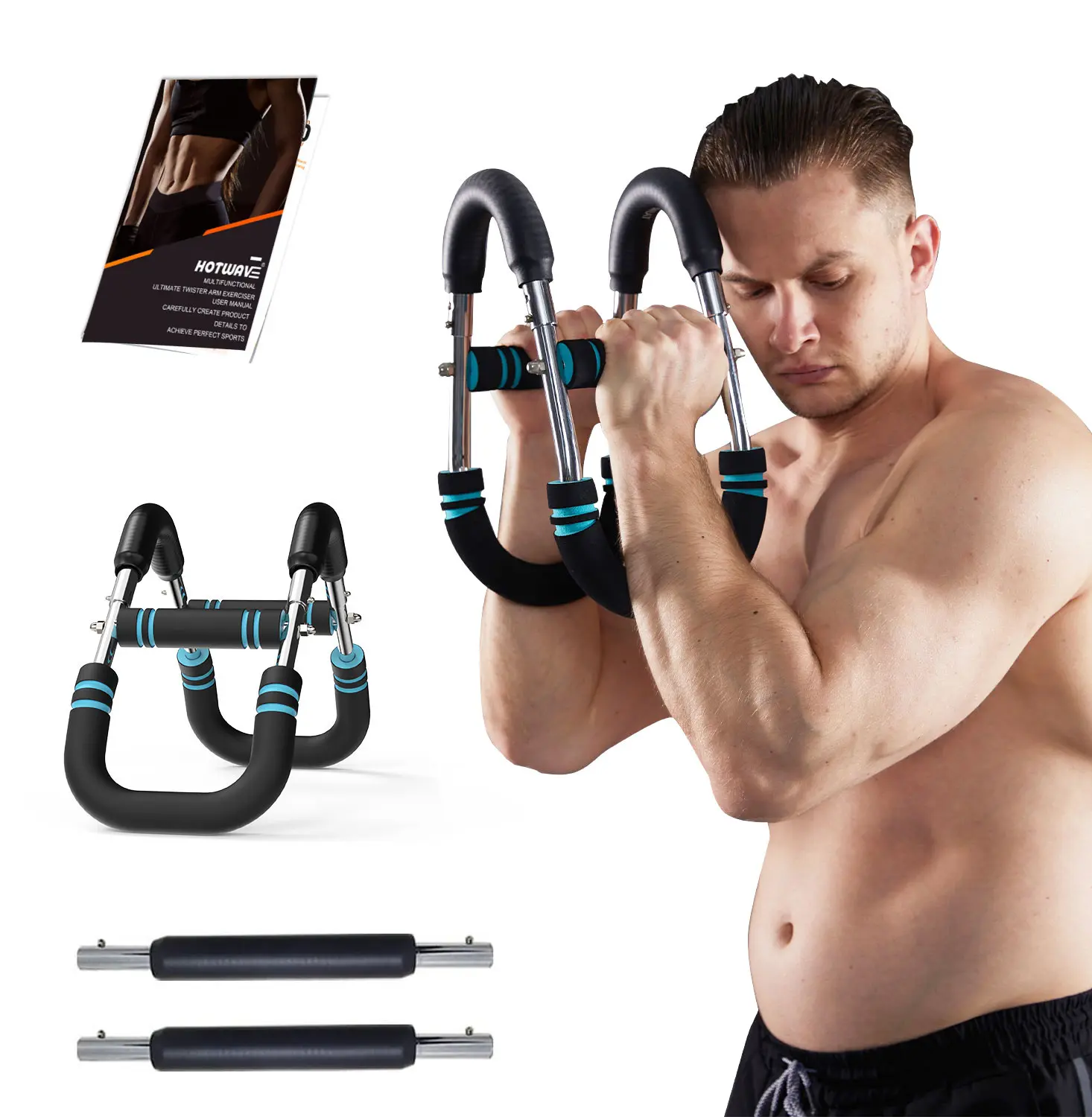 Chest&Arm Trainer, Adjustable Chest Workout Equipment, Arm Trainer for Men, Chest Trainer for Men, Shoulder Muscle Training, Portable Spring Resistance Home Fitness Equipment Summerwins summerwins