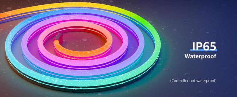 Lepro N1 AI Smart RGB Neon Rope Lights, Featuring LLM AI-Generated Lighting Effects, LightBeats Music Sync, Color Segment DIY Voice Control via App, Wi-Fi & Bluetooth Enabled for Christmas, Living Room and Bedroom Wall Decor -1