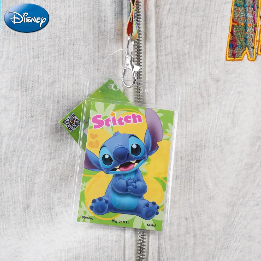 Stitch Officially Licensed Character Card Holder ID Badge Holder Lanyards With Card Case Card Wallet Style Work Badge Holder For Office Cute Gift 1Pc Disney