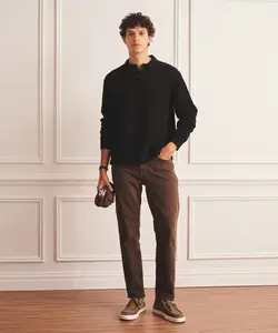 Luxe Cashmere Polo Sweater