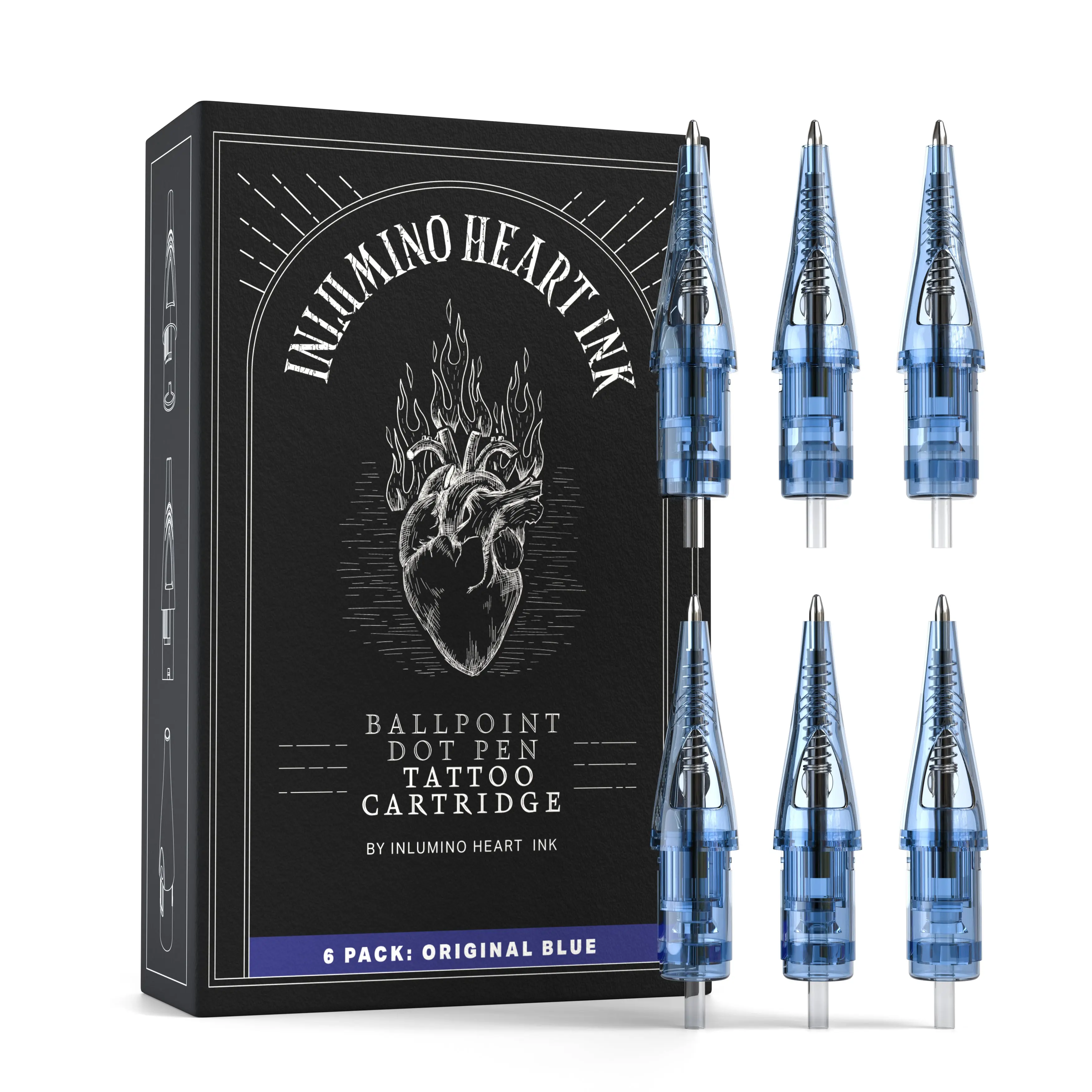 6-Pack Ballpoint Pen Cartridges — OG