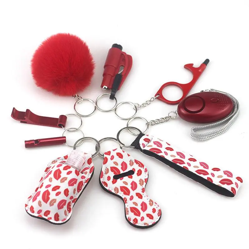 Unisex Bottle-Shape Cute Keychain Accessory with Convenient Printing - Mini Gifts for Purse Stuffers, Fashion Keychain Set Pack