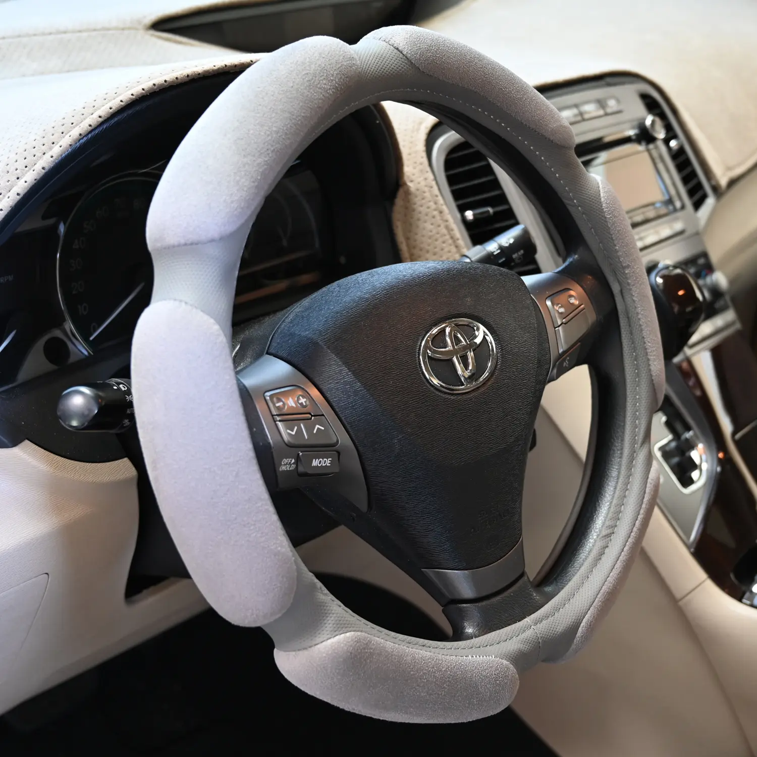 Comfort Steering Wheel Cover, Dash Designs Multi Grip, Microfiber Memory Foam Wheel Cover, Universal Fit, Car Interior Accessories