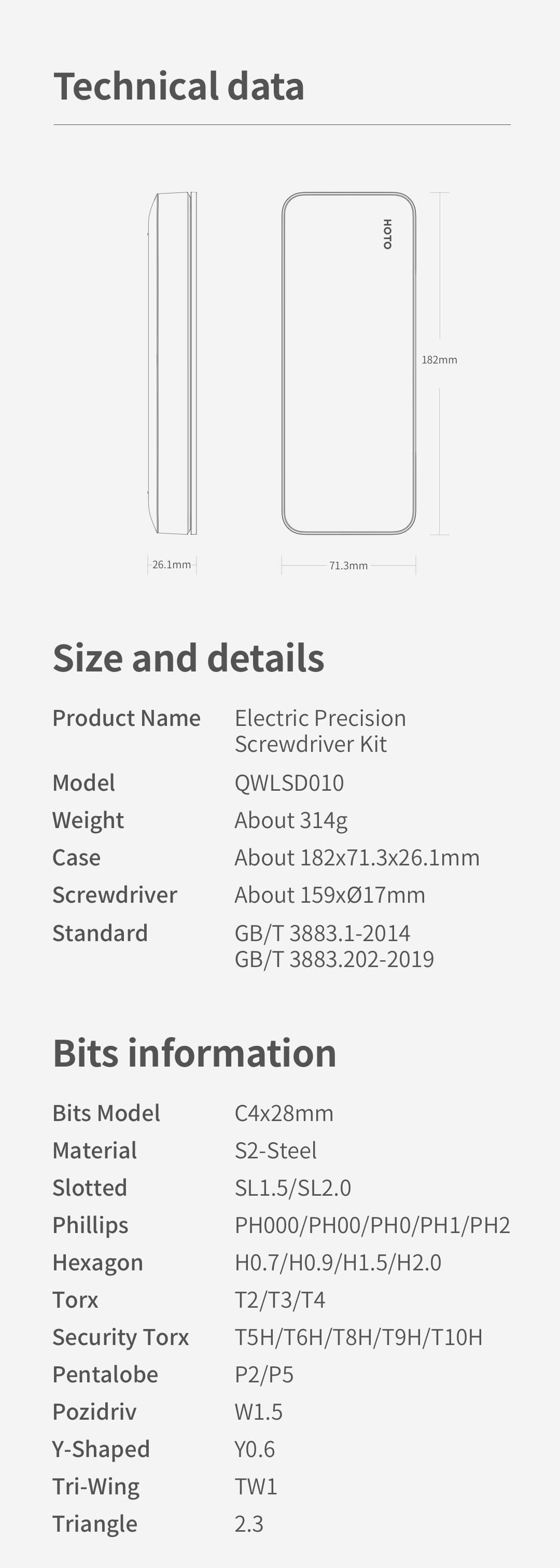 【Deal for you Days】Hoto 25-in-1 Electric Precision Screwdriver with Magnetic Bits & Rechargeable Battery for Phone Camera Laptop Watch Cordless Metal Repair Tool for Father's Day Gifts