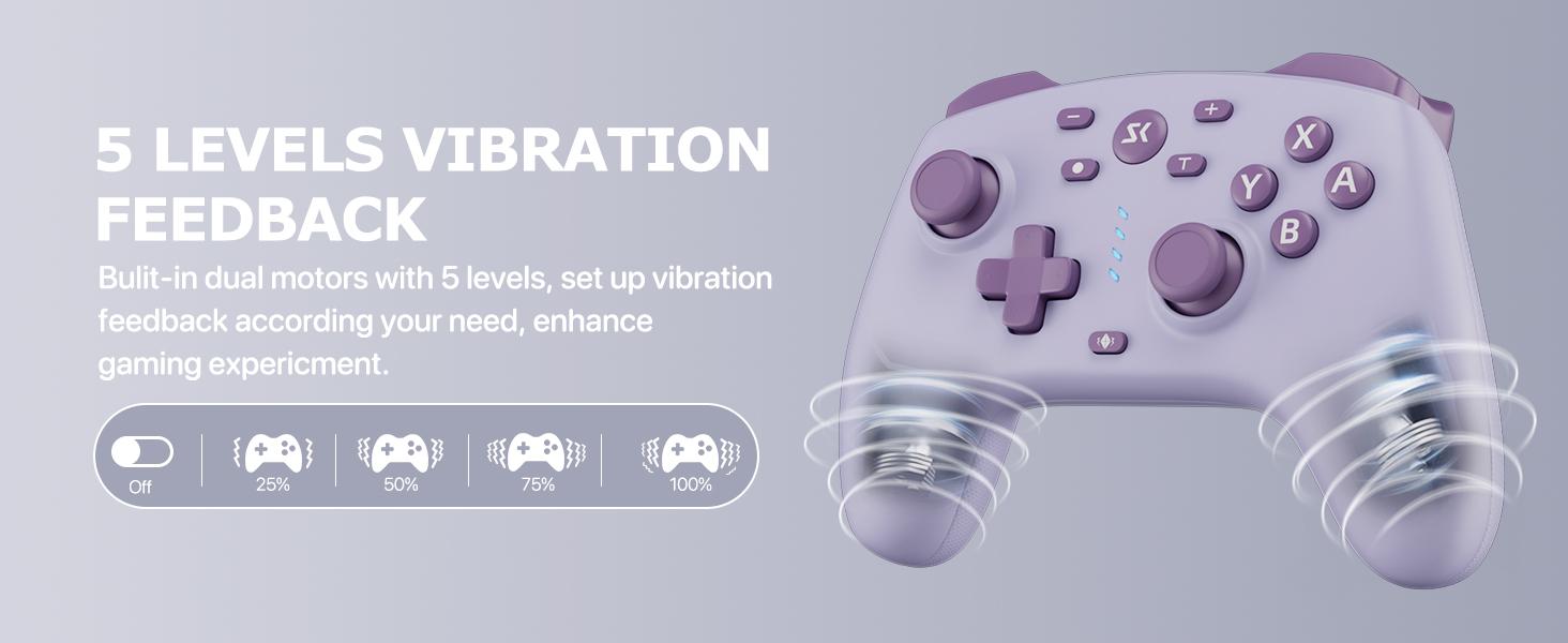 Wireless Switch Controller with 2.4G Adapter for Switch Switch2/Lite/OLED PC Android iOS, Hall Effect Joysticks Triggers, Dual Vibration, 2 Back Custom Macros, Turbo Function, No Stick Drift, AG46 Purple gamer gifts Wireless Switch Controller with 2.4G Adapter for Switch Switch2/Lite/OLED PC Android iOS, Hall Effect Joysticks Triggers, Dual Vibration, 2 Back Custom Macros, Turbo Function, No Stick Drift, AG46 Purple gamer gifts
