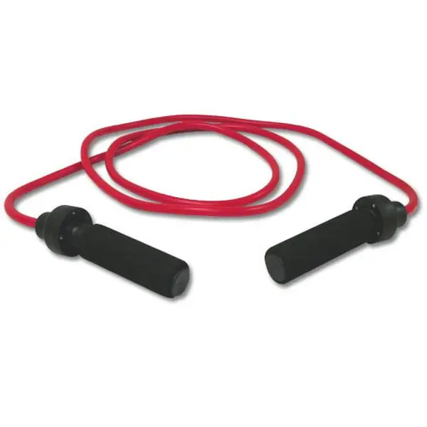 Weighted Skipping Rope with Comfortable Grip Padded Swivel Handles, 3 lb Heavy Rope for Fitness & Cardio Workouts, 9 ft, Green, Comfortable Grip Skipping Ropes