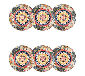10 Strawberry Street Set of 6 Fiesta Bloom Salad Plates 10 Strawberry Street Set of 6 Fiesta Bloom Salad Plates