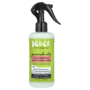 Sauce Beauty Bond-Repairing Leave-In Hair Mask, Guacamole Whip, 8 fl oz (236 ml)