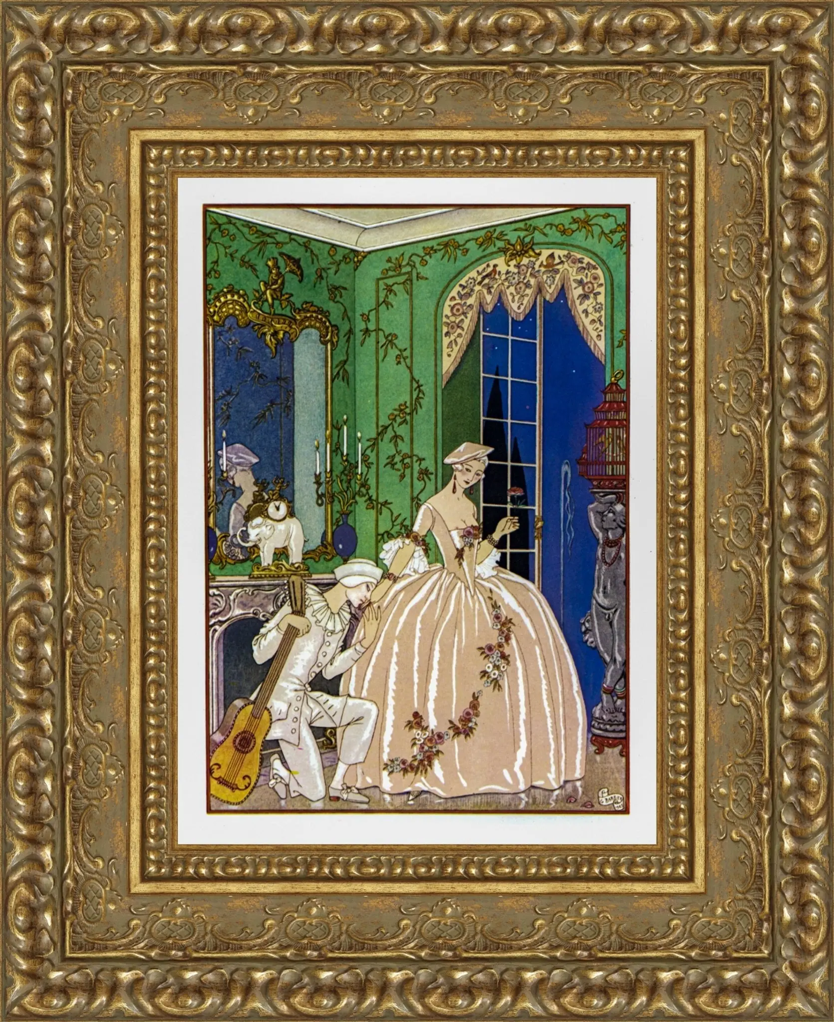 To Clymene - George Barbier | Framed Canvas Reproduction Art
