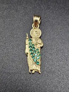 14K Gold Pendant - San Judas
