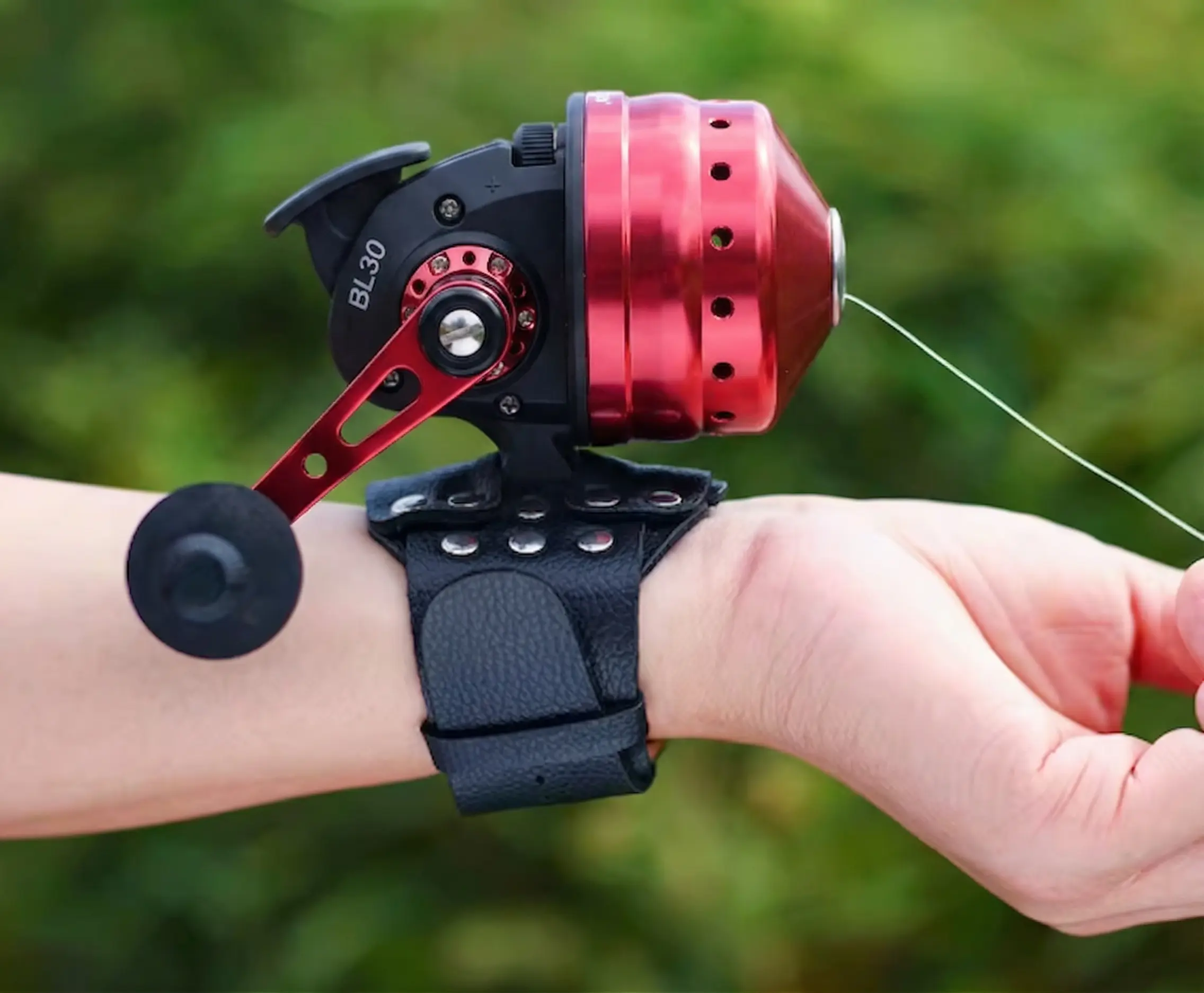 Stainless Steel Fishing Reel With Wrist Strap,  Fish Catching Equipment Outdoor Accessories
