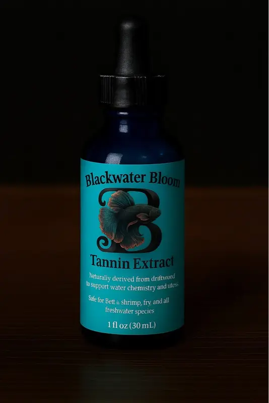 Blackwater Bloom Tannin Extract - Natural Driftwood Formula for Betta Shrimp Fry & Freshwater Fish 1 fl oz 30 mL Blackwater Bloom Tannin Extract - Natural Driftwood Formula for Betta Shrimp Fry & Freshwater Fish 1 fl oz 30 mL